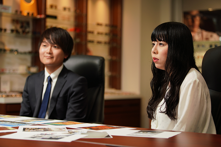 梶井脩平(EYESTYLE梅田阪急本館)×三上紗槻(エキマルシェ大阪アルビ店)